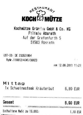 shmg H�ffner Kochm�tze Restaurant